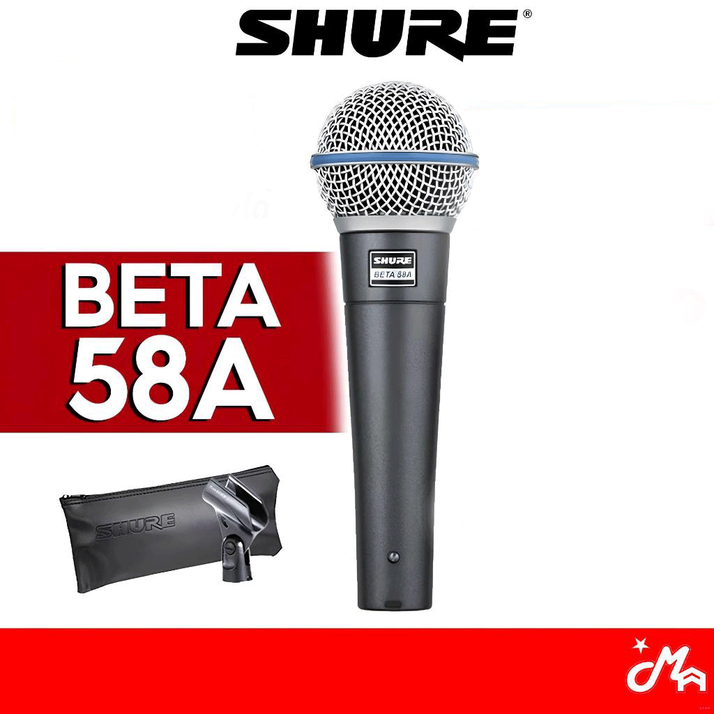 Shure Beta58A ไมโครโฟนพร้อมอุปกรณ์เสริม