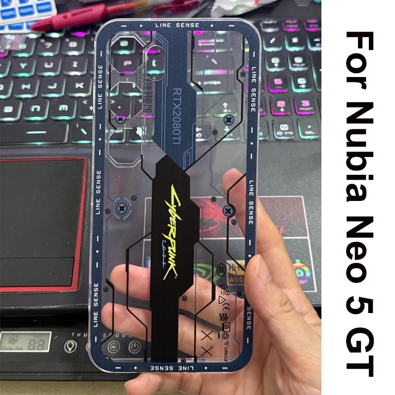 สําหรับ Nubia Neo 5 GT 5G กรณีคริสตัลสําหรับ Nubia Neo5 GT HD ทาสีป้องกัน Clear Back Shell สําหรับ N