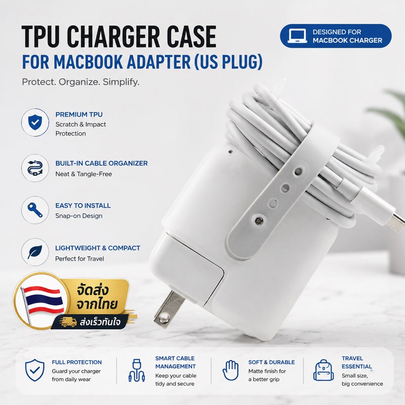 เคสที่ชาร์จ TPU ใส 67W 61w 35W 140W อุปกรณ์เสริม สําหรับ Macbook