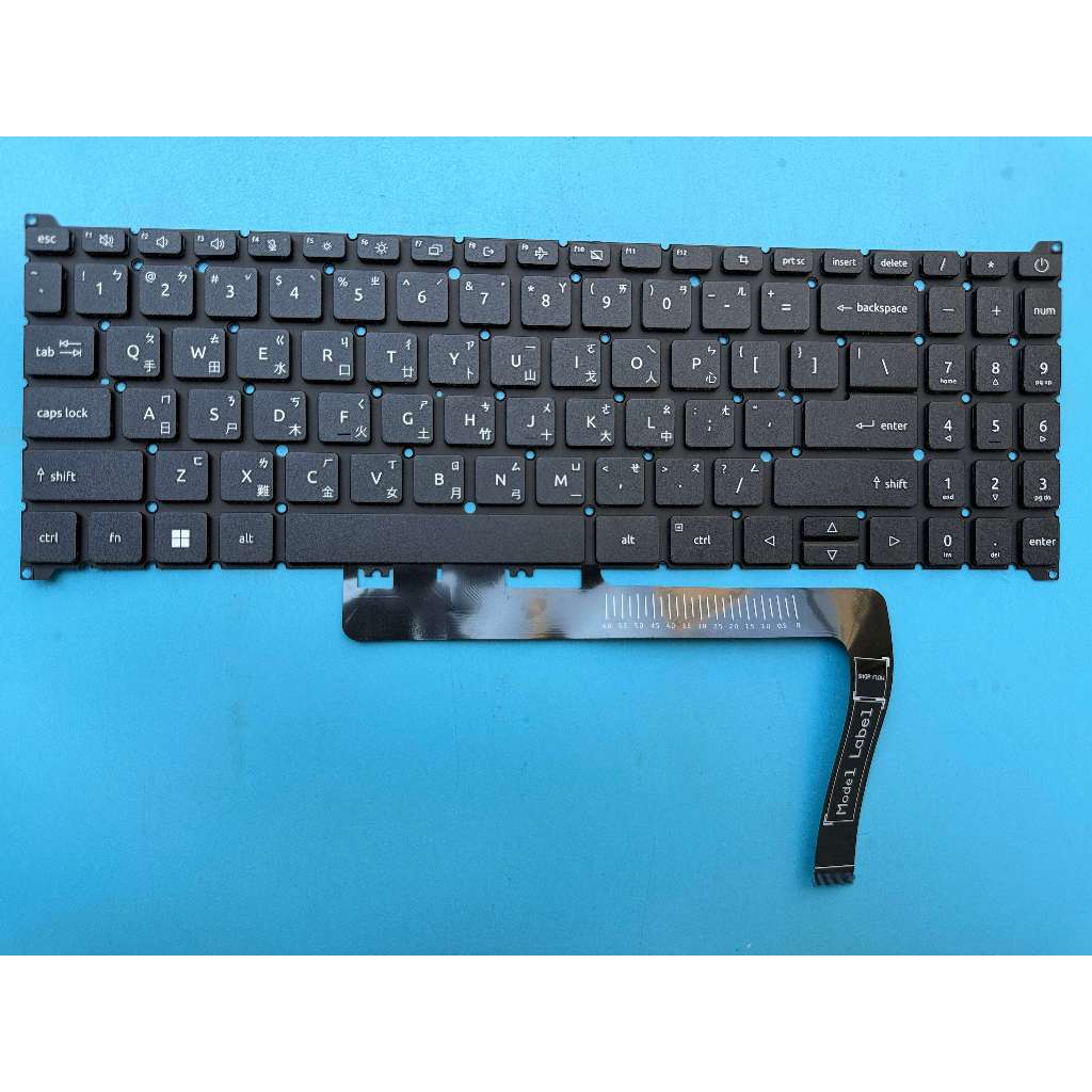 Acer A315-59 A315-59G A315-24P A315-44P A515-57G แป้นพิมพ์จีนแบบดั้งเดิม