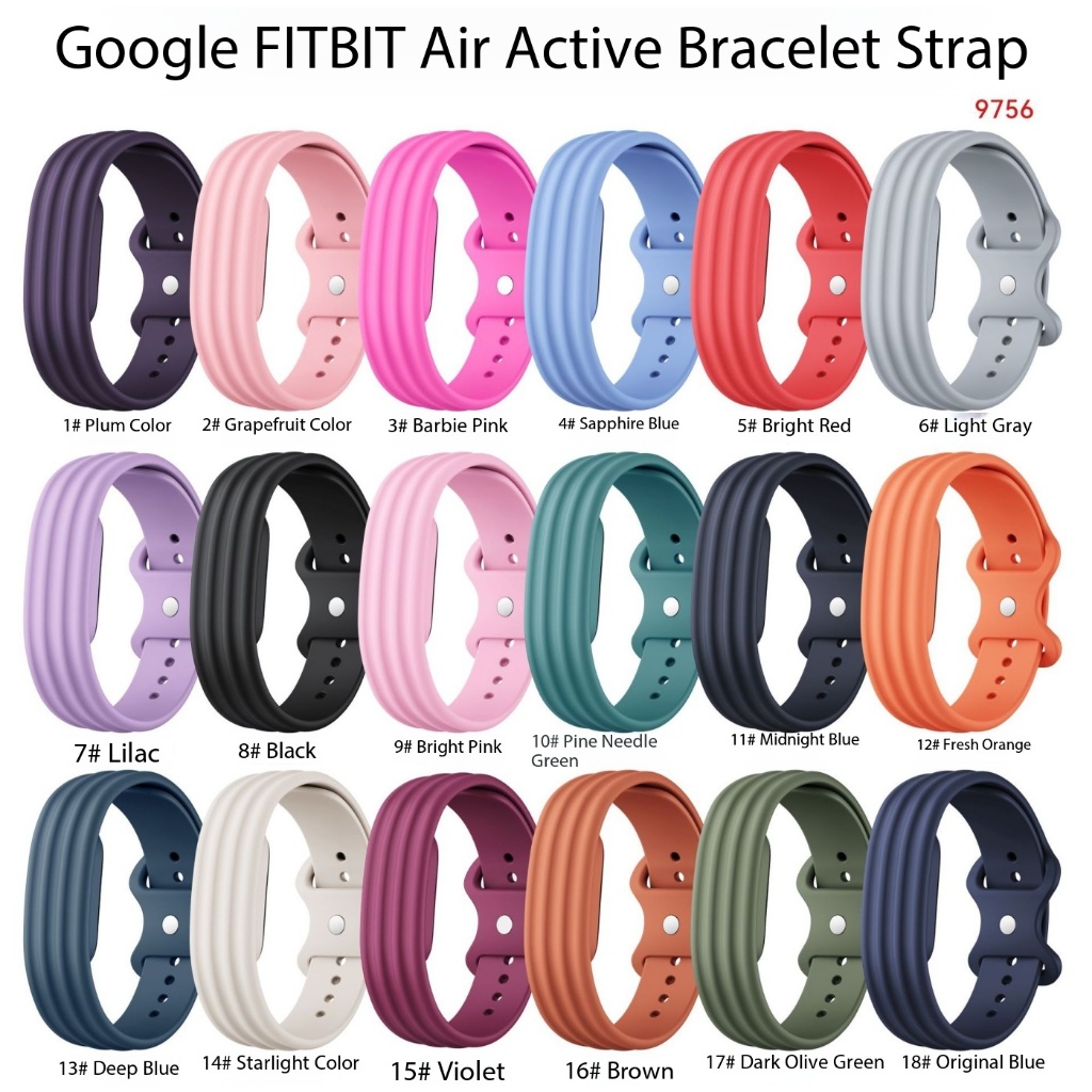 22 สีใหม่กีฬาซิลิโคน/ไนลอนสายนาฬิกาสําหรับ Google Fitbit Air สมาร์ทวอท์ชเปลี่ยนสายรัดข้อมือสําหรับ Fitbit Air อุปกรณ์เสริม + usb/type c สายชาร์จ