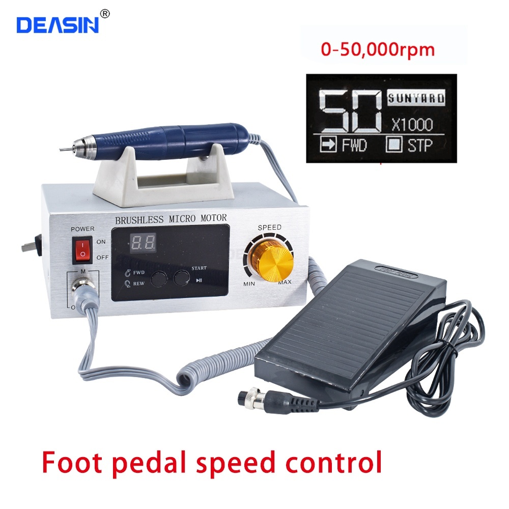 50000 RPM Handpiece แบบไม่มีแปรง Dental lab Handpiece Dental Micro Motor
