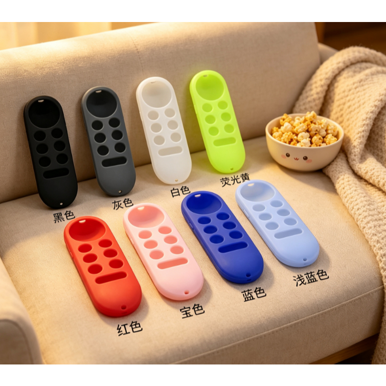 G9N9N เคสซิลิโคนระยะไกลเข้ากันได้กับ Chromecast TV 2020 Voice Remote กันลื่นกันกระแทกฝาครอบป้องกัน S
