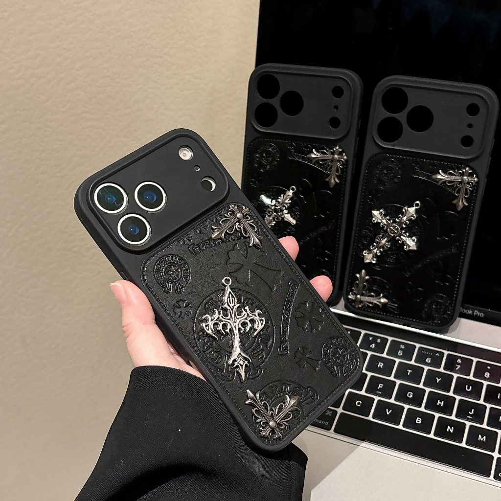 Retro Cross DIY เคสโทรศัพท์สําหรับ iphone 18 Pro Max 17 Pro Max 16 Pro Max 15 Pro Max 14 Pro Max i14