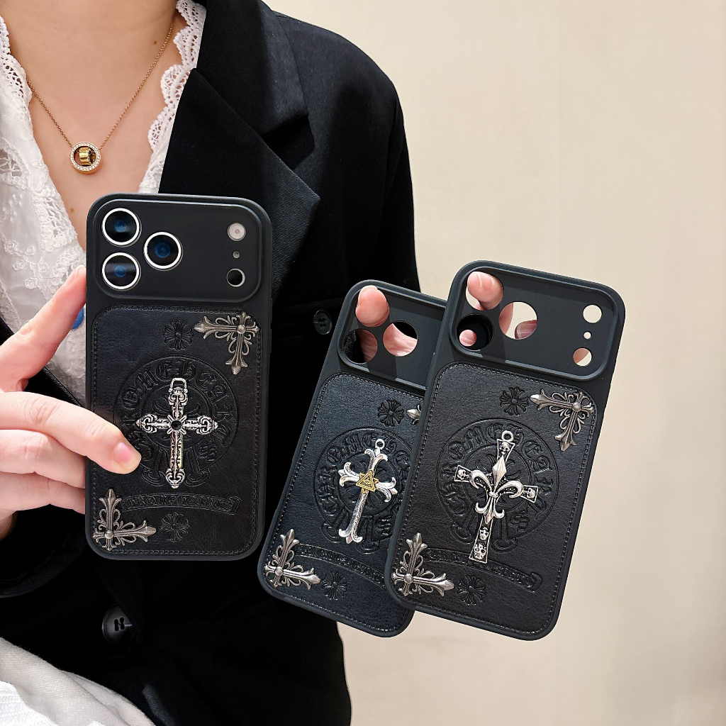 Retro Cross DIY เคสโทรศัพท์สําหรับ iphone 18 Pro Max 17 Pro Max 16 Pro Max 15 Pro Max 14 Pro Max i14