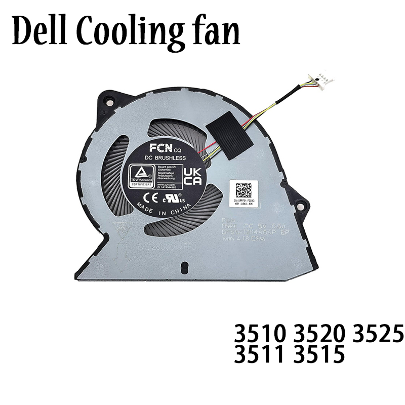 พัดลมระบายความร้อนคอมพิวเตอร์สําหรับ DELL Vostro 3420 3250 3510 สําหรับ Inspiron 3511 3515 0RFF51 โป