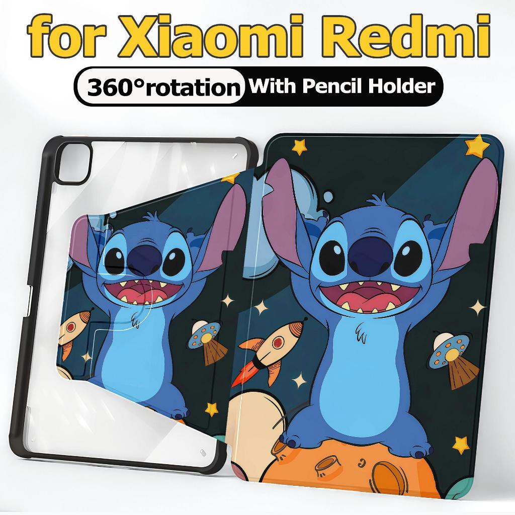 สําหรับ Xiaomi Pad 7/7Pro Xiaomi Pad 6/6Pro 5/5Pro เคส Redmi SE11 pad2 11นิ้ว pro12.1 360°หมุนได้สำหรับ เคส Xiaomi ผู้ถือปากกาด้านขวา