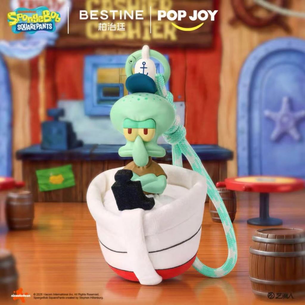 [พร้อมส่ง] BESTINE SpongeBob Aquatic Fun Scents Series กล่องสุ่ม Blind Box Aroma Plush Pendant ของสะ