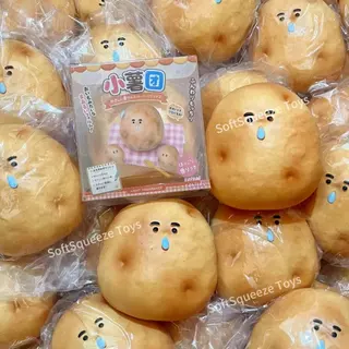 ZZ squishy,ของเล่นคลายเครียดรูปมันฝรั่ง,Satising Slow Rise Squishy – Soft Wet-Feel Toy for Stress Relief​