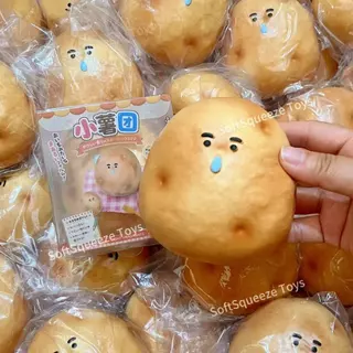 ZZ squishy,ของเล่นคลายเครียดรูปมันฝรั่ง,Satising Slow Rise Squishy – Soft Wet-Feel Toy for Stress Relief​