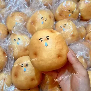 ZZ squishy,ของเล่นคลายเครียดรูปมันฝรั่ง,Satising Slow Rise Squishy – Soft Wet-Feel Toy for Stress Relief​