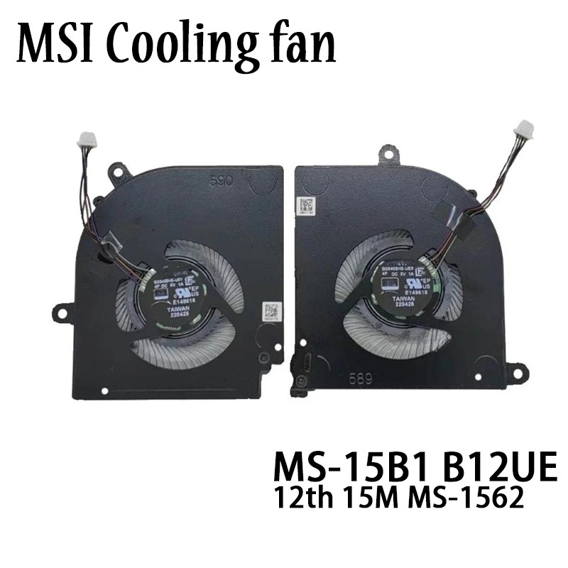 ใหม่สําหรับ MSI Stealth MS-15B1 15M B12UE 12TH MS-1562 CPU/พัดลม GPU