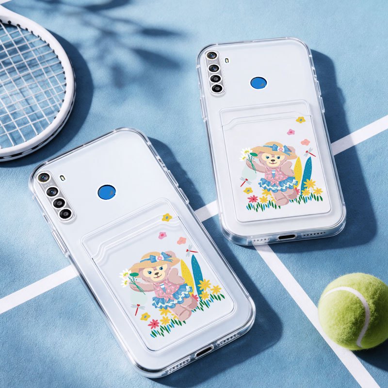 YBD Clear Cardเคสโทรศัพท์สําหรับRealme 5 5i 5S C3 C3i 6i Realme Narzo 10 10A 20Aน่ารักการ์ตูนหมีแมวซ