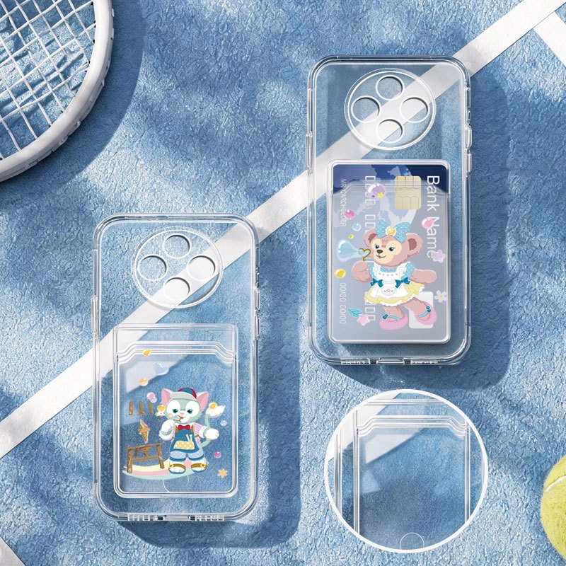 YBD Clear Cardเคสโทรศัพท์สําหรับRedmi 14C A4 5G A3 Pro Xiaomi POCO C75 POCO M7 5Gน่ารักการ์ตูนหมีแมว