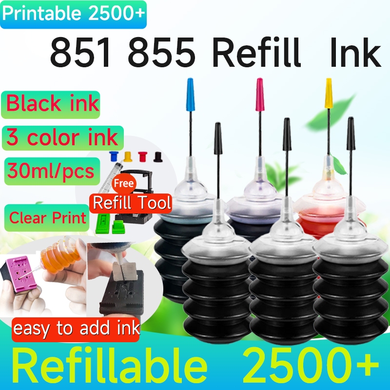 ใช้งานร่วมกับ hp 8581 855ink hp851XL hp855XL ตลับหมึกรีฟิลสําหรับ hp460cb K7108 1508 1608 2358 H470 