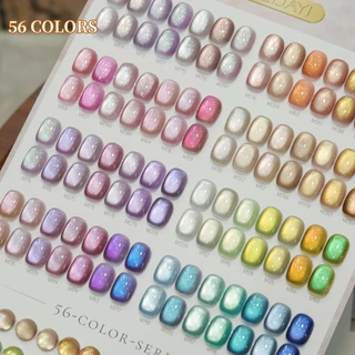 XEIJAYI 10ml-สไตล์ใหม่ 56 สีCat Eye Gelยาทาเล็บ,Nudeแชมเปญสีชมพูสีม่วงสีฟ้าหลายสีตัวเลือก,เหมาะสําหรับเล็บDIY