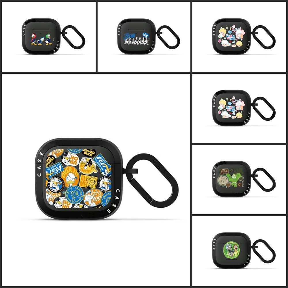 Matte Frosted Cute Duck Boy + KeyChain Case สําหรับ AirPods Pro 3 Pro 2 Pro AirPods 4 Protect Casing