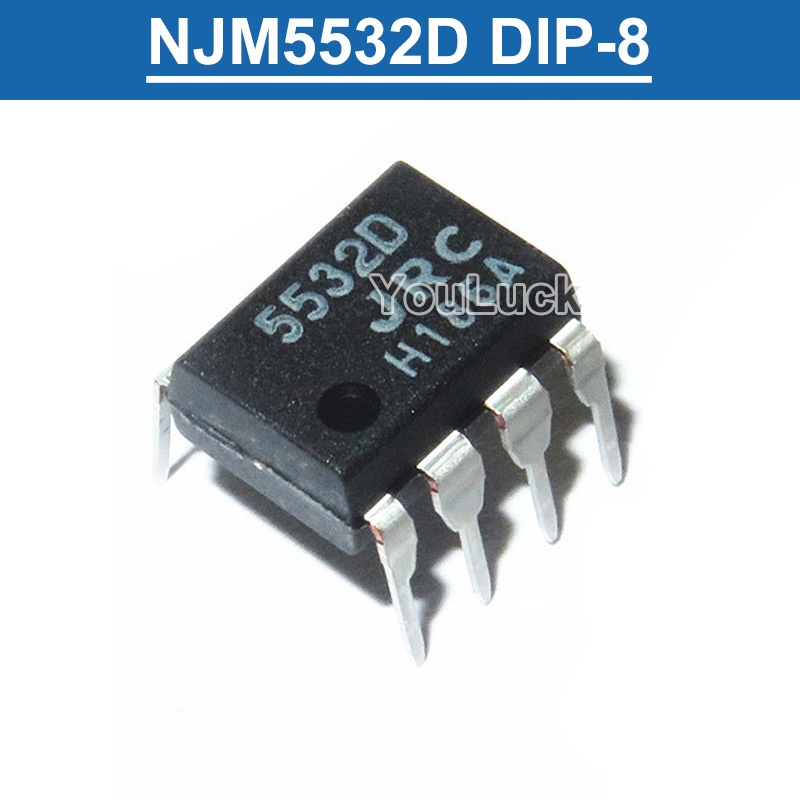 5532D JRC NJM5532D DIP-8 ความแม่นยําสูง Dual Low-Noise Operational Amplifier IC ชิปใหม่