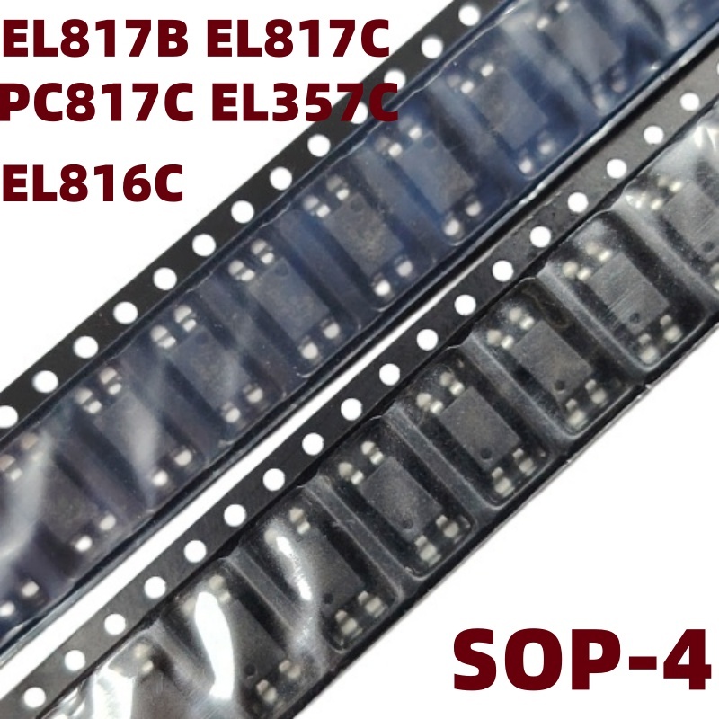 SOP-4 Optocoupler EL817B EL817C PC817C EL357C EL816C PC817D K1010D Photoelectric Coupler ชิปแยก 20 ช