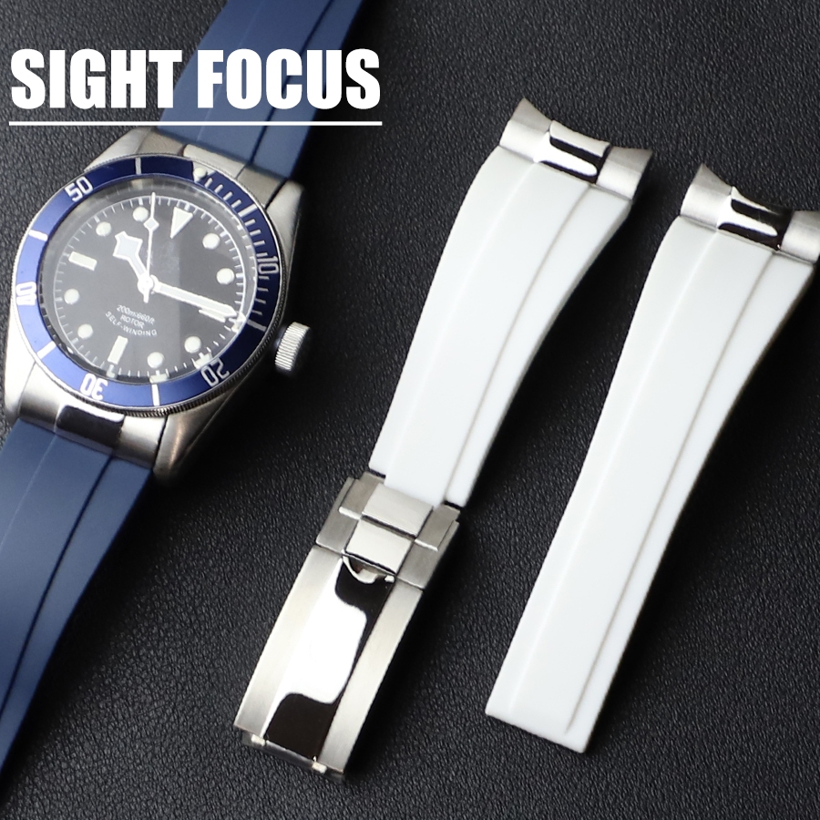 20 มม.21 มม.22 มม.สายคล้องคอสําหรับ Tudor สีดํา Bay BB54 BB58 BB68 M79363 Diver GMT Pelagos นาฬิกาสร