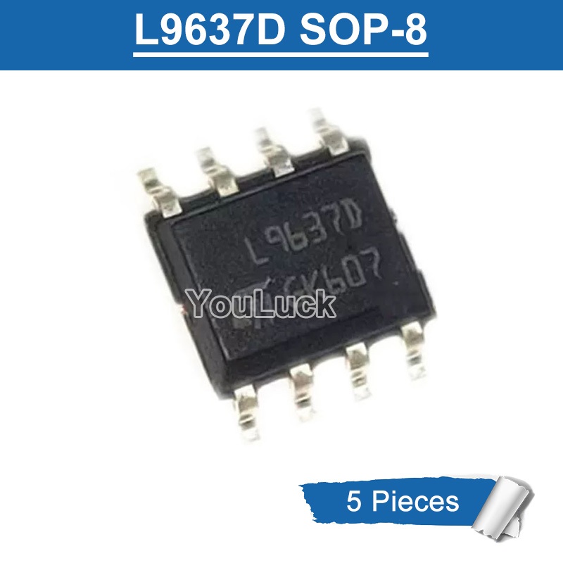 5 ชิ้น L9637D L9637DTR SOP-8 L9637D013TR เสาหินรถบัสไดร์เวอร์ชิป IC ใหม่