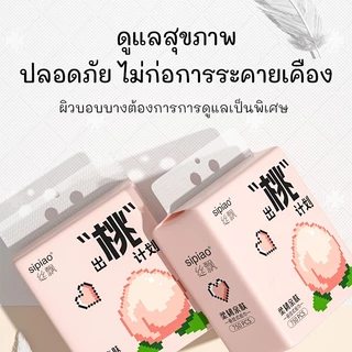5 แพ็ค SIPIAO กระดาษเช็ดหน้าแบบแขวน – กระดาษทิชชู่ติดผนัง กระดาษชําระ 175*175 มม. ,หนา 5 ชั้น (1399-5)