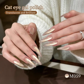 XEIJAYI 10ml-Nude Apricot Golden Cats Eye Gel ยาทาเล็บประกายยาวนาน เหมาะสําหรับทุกสีผิว