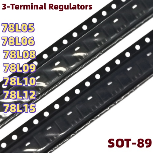 78L05 78L06 78L08 78L09 78L12 78L15 78L18 79L06 79L09 79L24 SOT-89 SMD Linear เครื่องปรับแรงดันไฟฟ้า