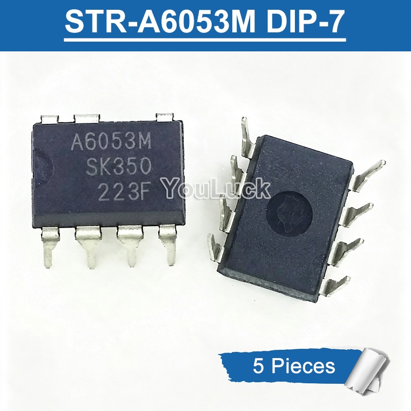 5pcs A6053M DIP-7 STR-A6053M PWM Off-Line Switching Regulator ชิป IC ใหม่