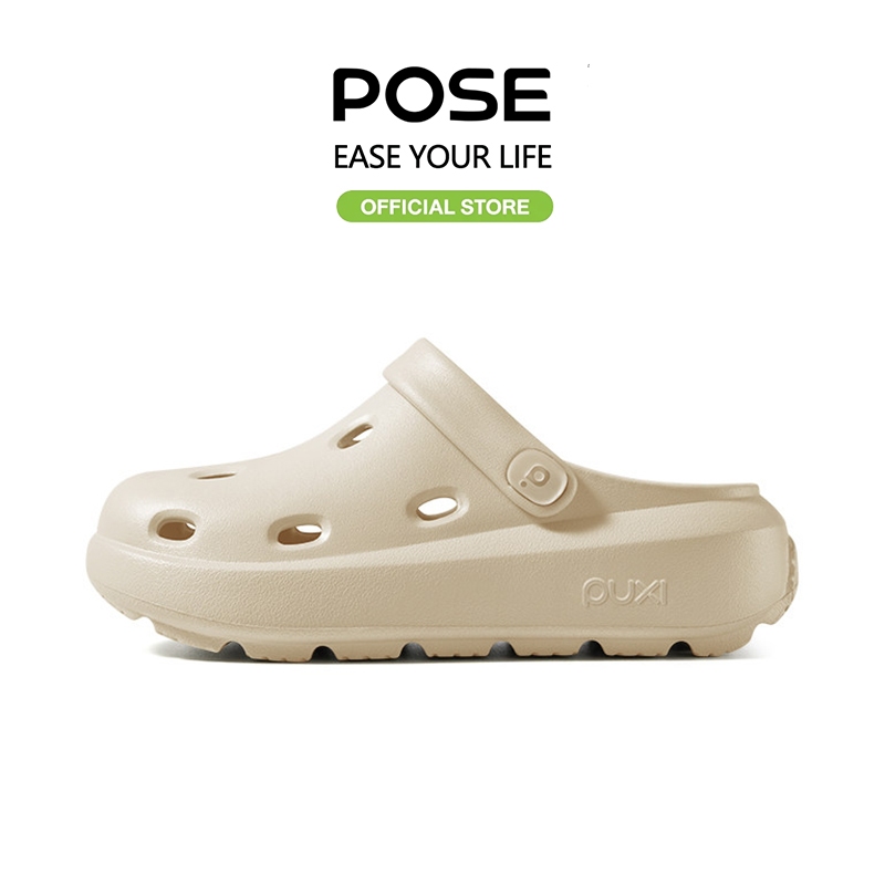 【Ready Stock】POSE Cheese จ้าวลู่ซือ รองเท้าแตะลําลอง พื้นหนา กันลื่น 'รองเท้า แฟชั่นสตรี'สวมใส่ข้างนอก รองเท้าชายหาด PS4623