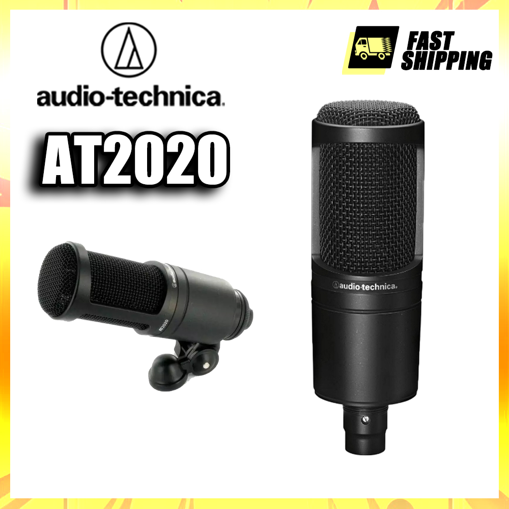 Audio-Technica AT2020 Cardioid Condenser Microphone Full Bundle