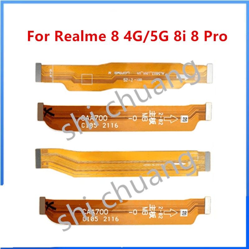 Substrate Connector Flex สําหรับ Realme 8 4G / 5G 8i 8 Pro USB Board จอแสดงผล LCD เมนบอร์ดหลัก Conne