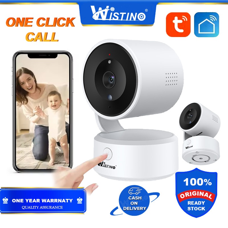 Wistino 3MP Tuya สมาร์ท ONVIF 2.4 Ghz WiFi Motion Tracking Sound Detection Security 5MP ในร่ม PTZ กล