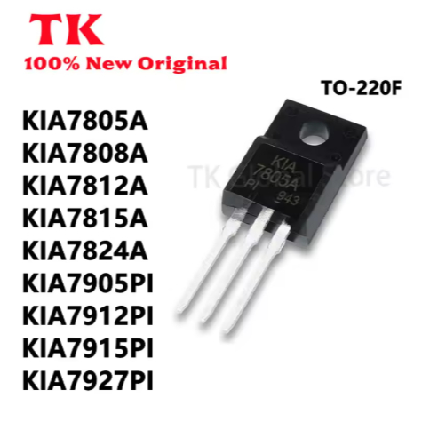 5PCS ใหม่ KIA7805A KIA7808A KIA7812A KIA7815A KIA7824A7905PI KIA7912PI KIA7927PI ในสต็อกคุณภาพ 100%