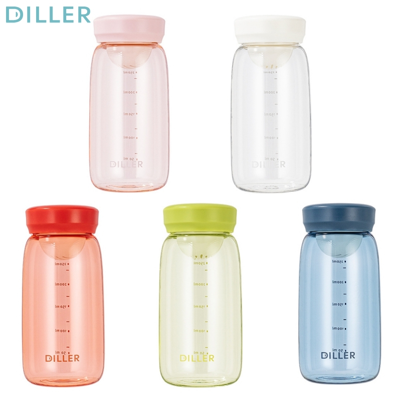 ขวดน้ํา Diller พร้อมกรองชา Tritan BPA Free Mini Drinking Bottle 300ml D44