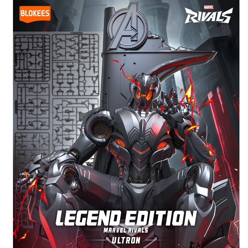 【New Launch】Marvel Rivals LE01 Figure Ultron Collectible Blocks Model Kits Legend Edition ชุดโมเดล