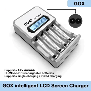 Energizer AA/AAA NiMH แบตเตอรี่แบบชาร์จไฟได้ + เครื่องชาร์จแบตเตอรี่อัจฉริยะจอแสดงผล LCD 4 ช่อง