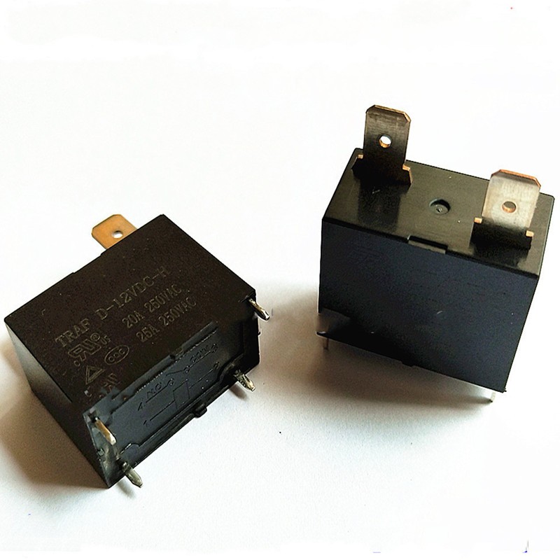 รีเลย์ TRAFD-12VDC-H 25A หนึ่งชุดปกติเปิด 4 Pins TRAF D-12VDC-H