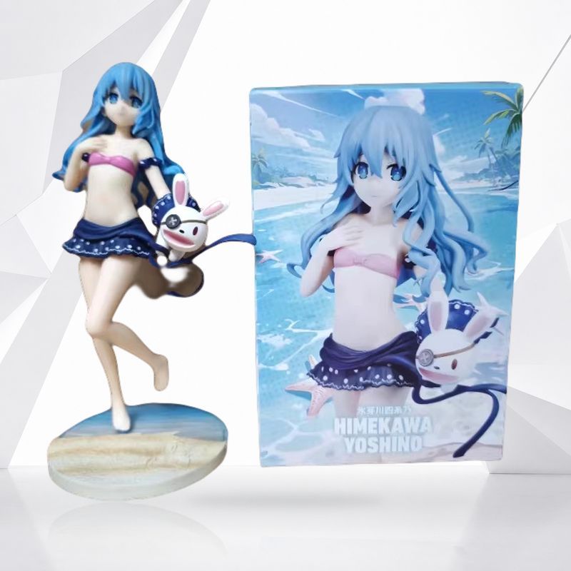 วันที่ A Live Yoshino รูปอะนิเมะสาวเซ็กซี่บิกินี่ชุดว่ายน้ําเดสก์ท็อปตกแต่งรุ่น PVC Action Figure ขอ
