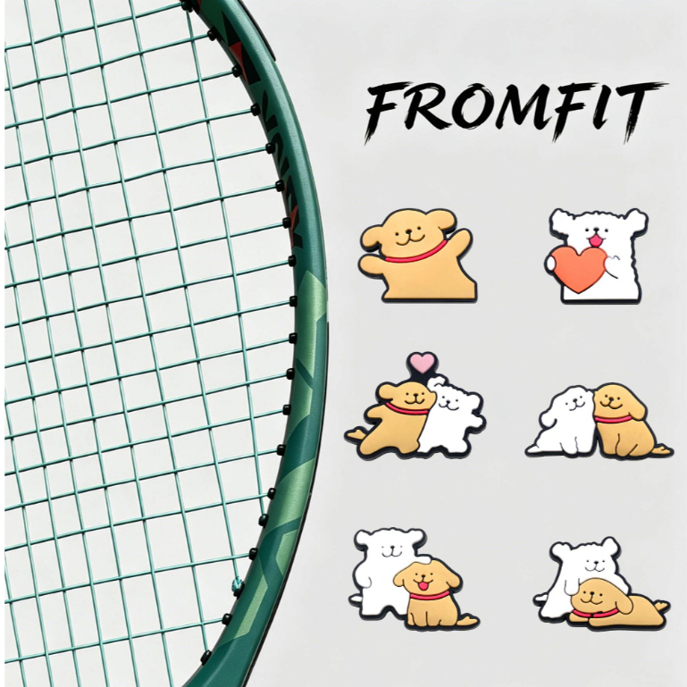 Line Puppy การ์ตูนเทนนิสโช้คอัพซิลิโคน