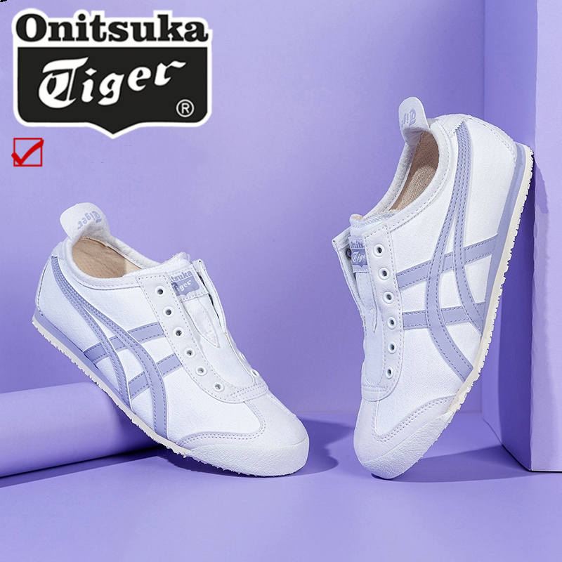 Onitsuka Tigr MEXICO 66TMSLIP-ON รองเท้าผ้าใบผู้ชายผู้หญิงรองเท้าลําลอง