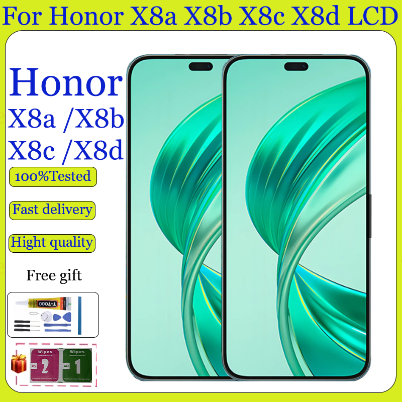 Original สําหรับ Honor X8a X8b X8c X8D จอแสดงผล LCD หน้าจอสัมผัสพร้อมการเปลี่ยนกรอบ