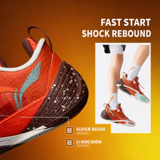 รองเท้าบาสเก็ตบอล LI-NING Wade All City 14 สำหรับผู้ชาย ให้การสนับสนุนที่เสถียร