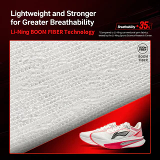 LI-NING Feidian 6 Challenger ARMW003 ผู้ชายแผ่นคาร์บอนรองเท้าวิ่งรองเท้าผ้าใบวิ่งมาราธอนพร้อมพลังงานกลับกันกระแทก Breathable ทนทานบนสําหรับการฝึกอบรมและการแข่งขัน