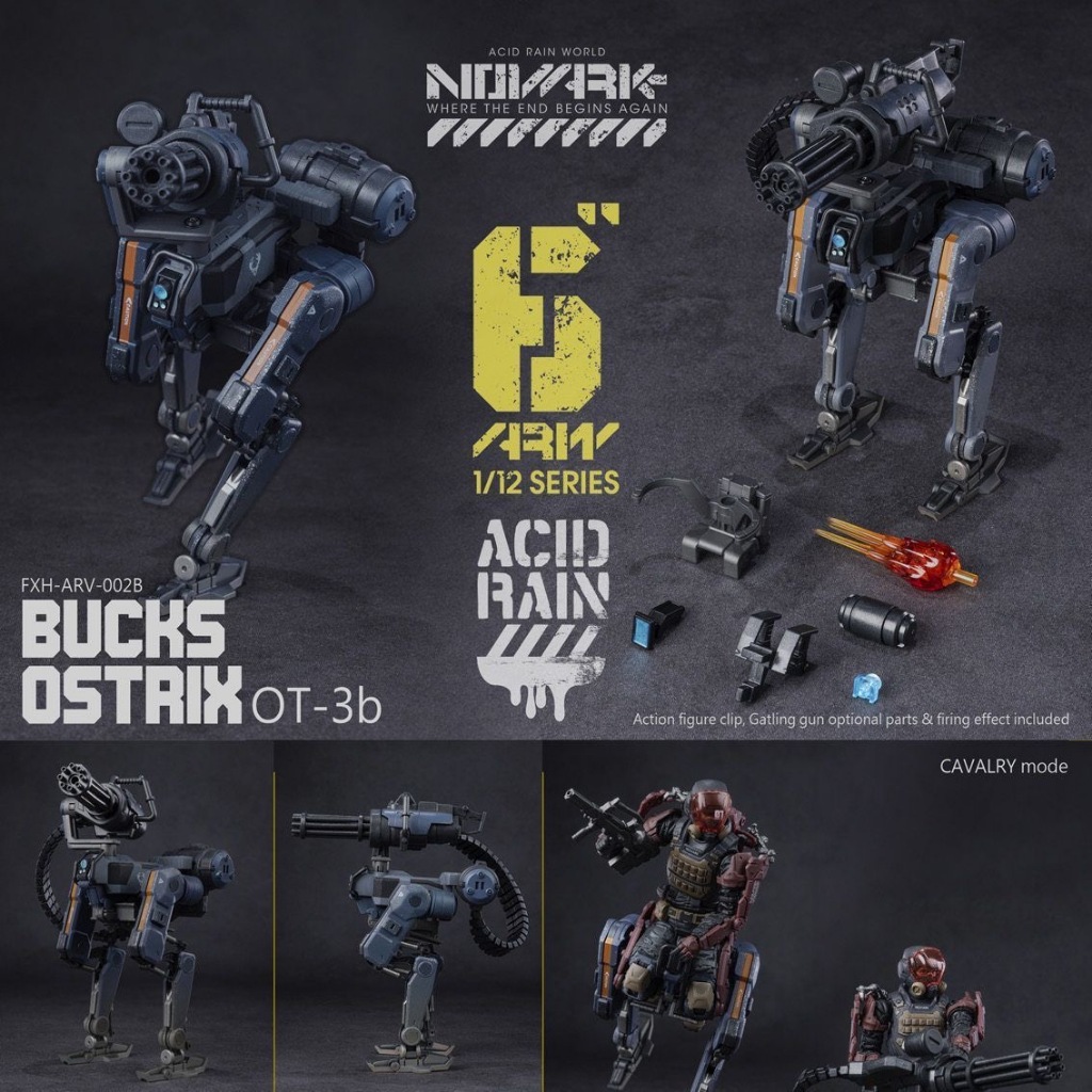 Acid Rain WAVE 2.0 1/12 รถนกกระจอกเทศ OT-3 002A 002B 002C สามารถติดตั้งไดร์เวอร์ได้