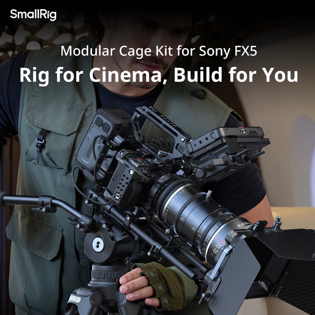 SmallRig "HawkLock" ชุดกรงสําหรับ Sony FX5,Mount Plate/Extension Mount Plate Kit สําหรับ Sony XLR-H2