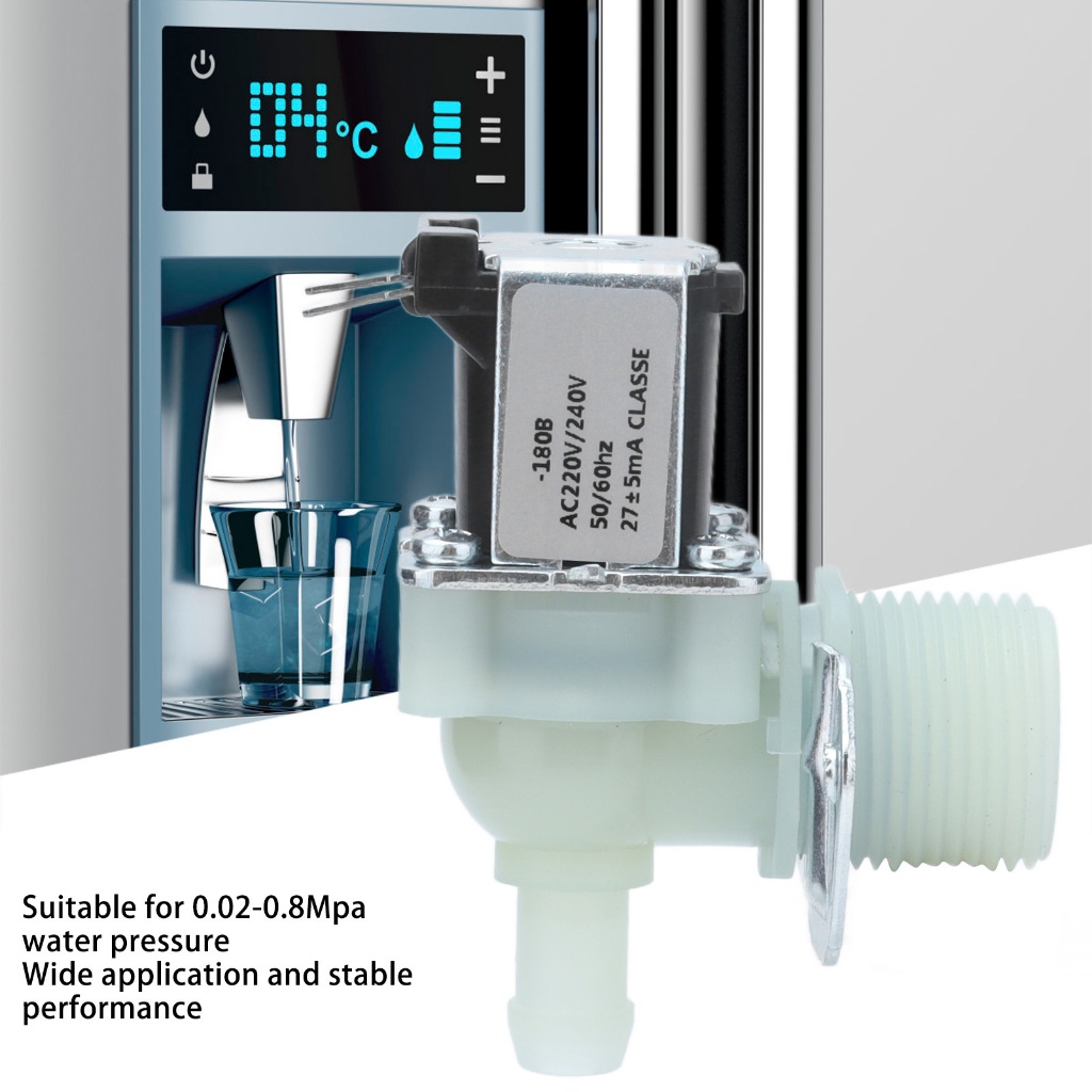G3/4in Inlet วาล์วน้ําพลาสติกไฟฟ้าโซลินอยด์วาล์วปกติปิด AC220V/240V