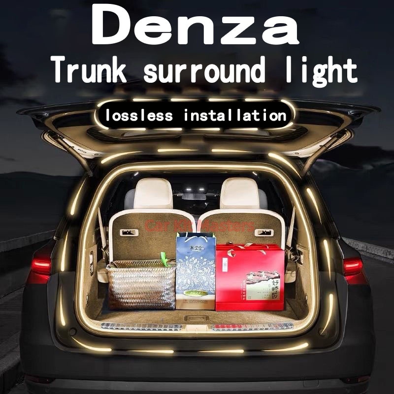Denza d9 รถ Trunk Light Trunk ambient Light อัตโนมัติ sensing LED กลางแจ้ง camping Light strip การปร
