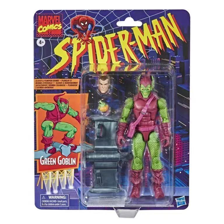 Hasbro Marvel Legends Retro Green Goblin Action Figure - Spider-Man Classic Villain