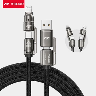 MOJUE C714 สายชาร์จ Type C to Type C 4 in 1 120W 27W USB สาย ชาร์จเร็ว โน๊ตบุ๊ค Fast Charge